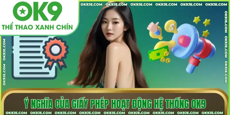 Ý nghĩa của giấy phép hoạt động hệ thống OK9