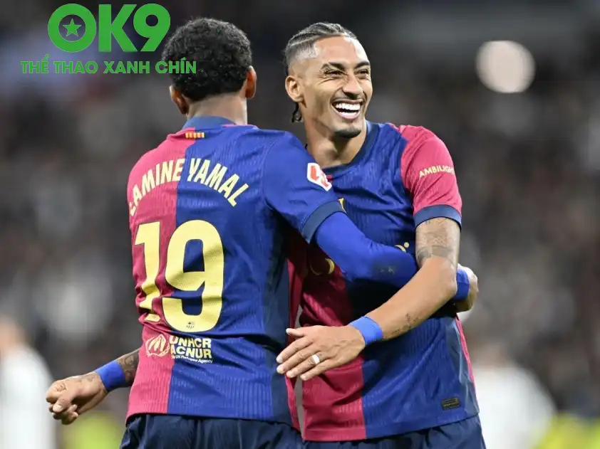 Sự trở lại của Raphinha sẽ giúp lối chơi tấn công của Barca trở nên biến hóa hơn (Ảnh: CLB)